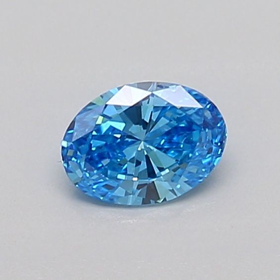 0.32 CT Fancy Vivid Blue OVAL