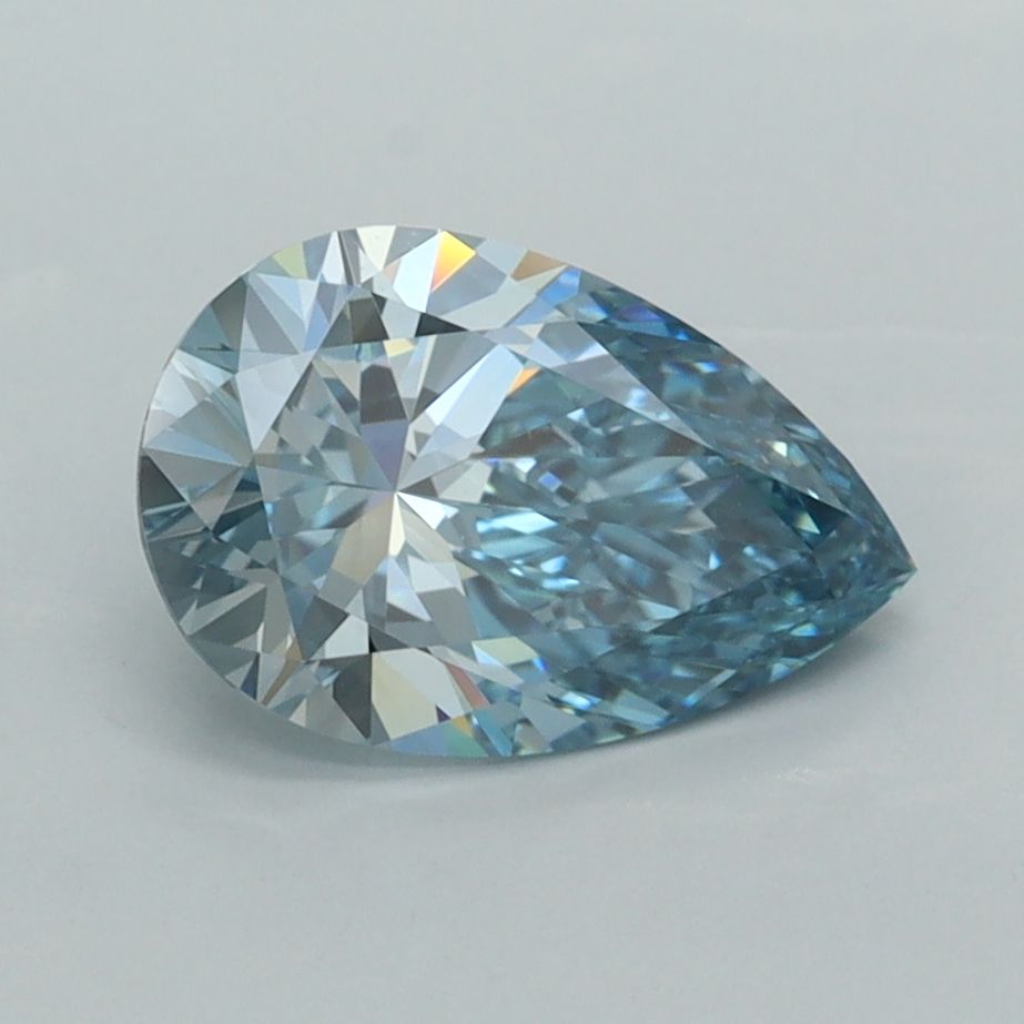 1.52 CT Fancy Vivid Blue PEAR