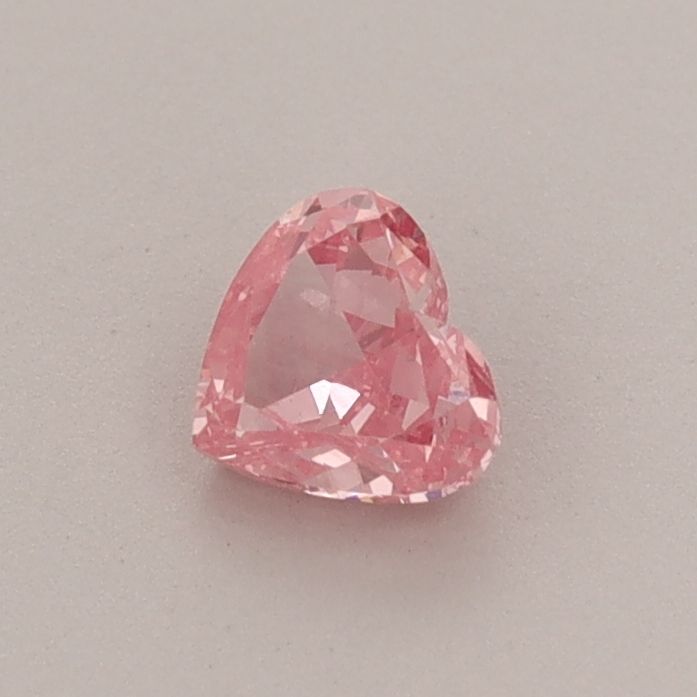 0.39 CT Fancy Vivid Pink HEART