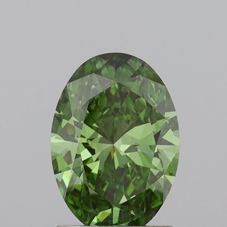 1.56 CT Fancy Vivid Green OVAL