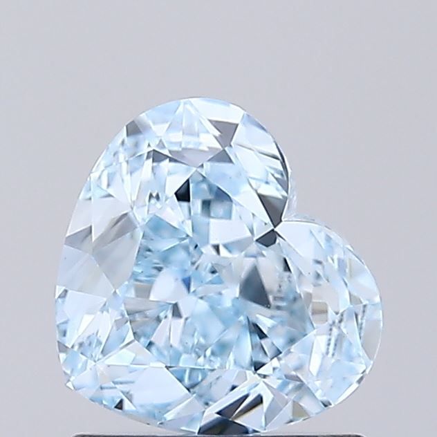 1.06 CT Fancy Intense Blue HEART