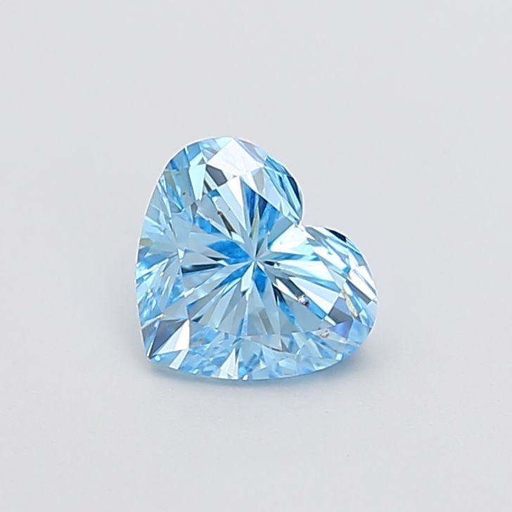 1.54 CT Fancy Vivid Blue HEART