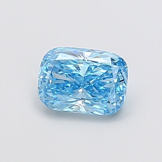 0.88 CT Fancy Vivid Blue CUSHION MODIFIED