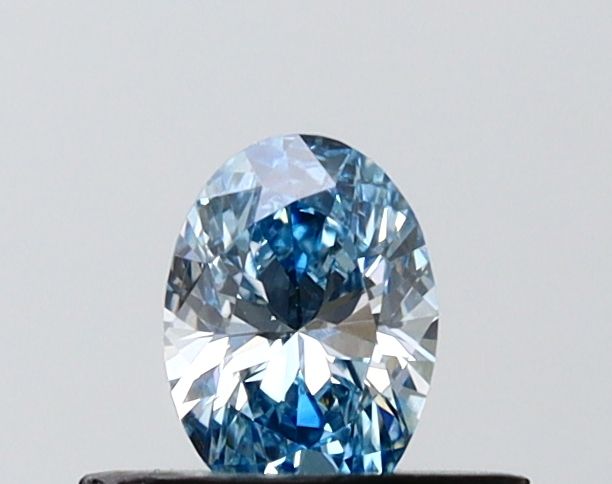 0.36 CT Fancy Vivid Blue OVAL