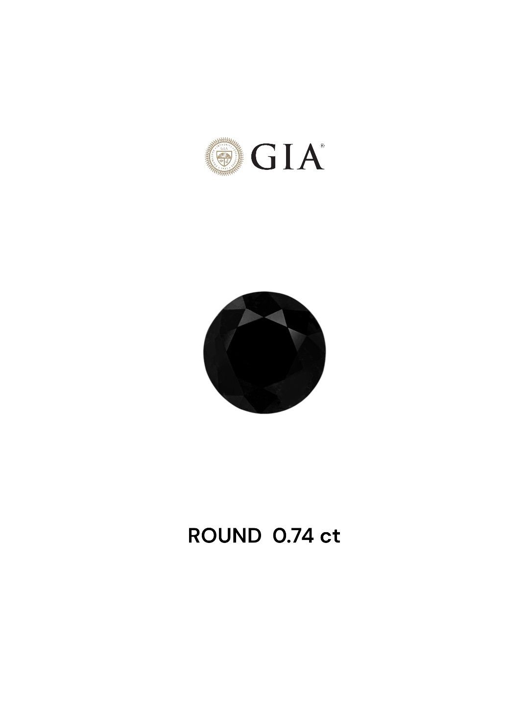 0.74 ct Round diamond