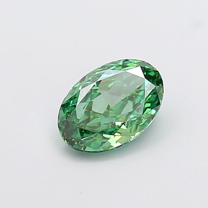 1.44 CT Fancy Vivid Green OVAL
