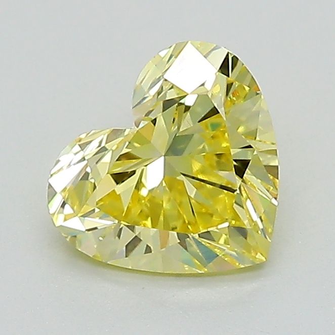 1.04 CT Fancy Vivid Yellow HEART