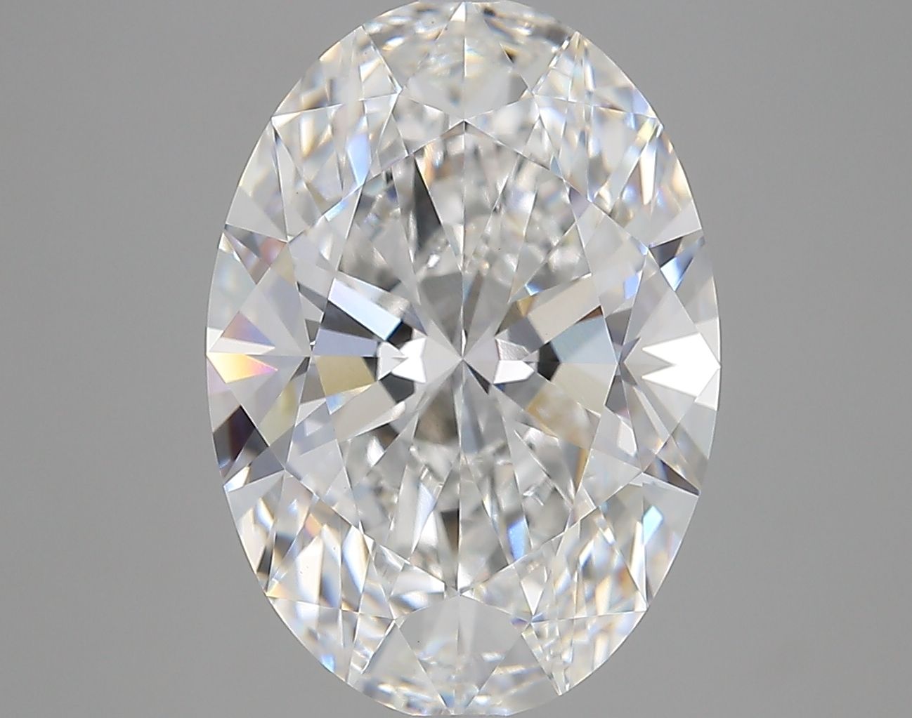 6.08 ct. oval Lab Grown Diamond front image