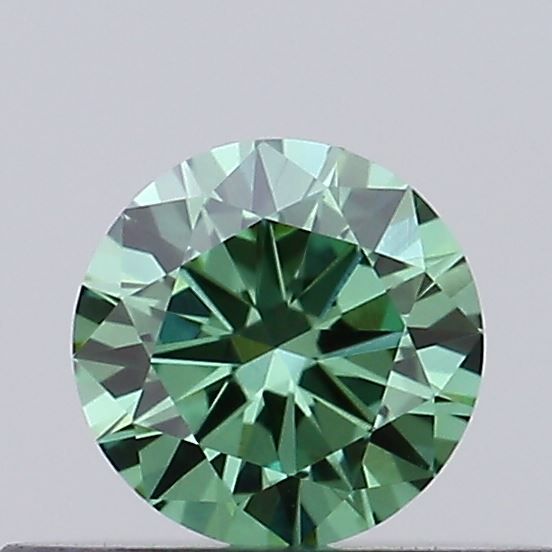 0.28 CT Fancy Vivid Green ROUND