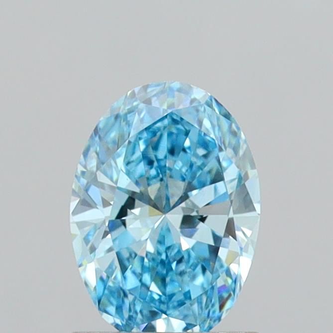 1.21 CT Fancy Vivid Blue OVAL
