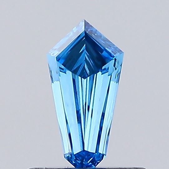 0.37 CT Fancy Vivid Blue HEXAGONAL