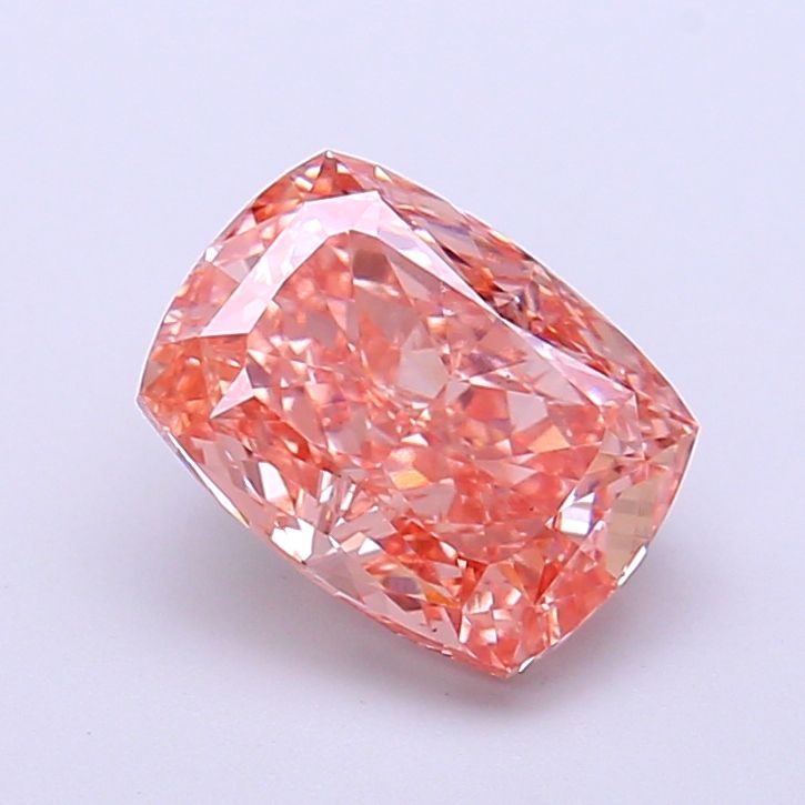 2.02 CT Fancy Intense Brownish Pink CUSHION MODIFIED
