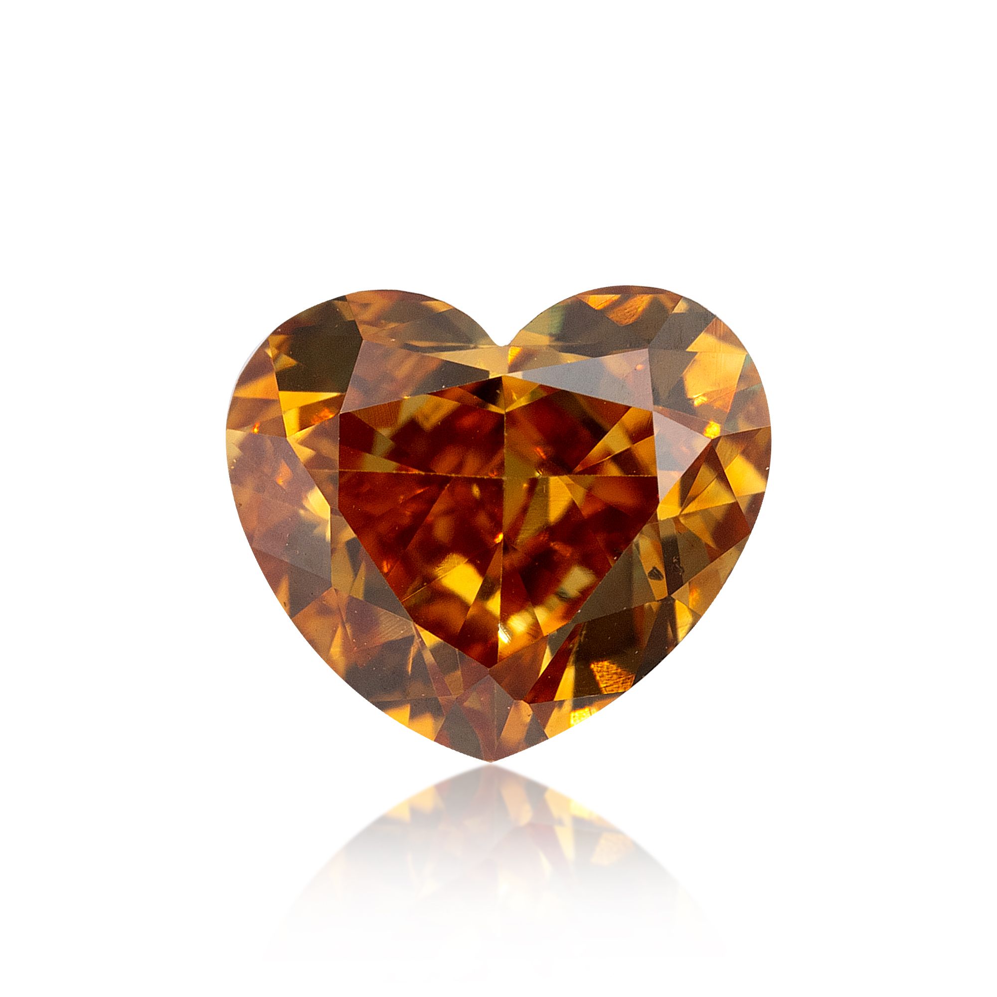 Diament 0.61 ct Fancy Deep Brownish Yellowish Orange/SI1