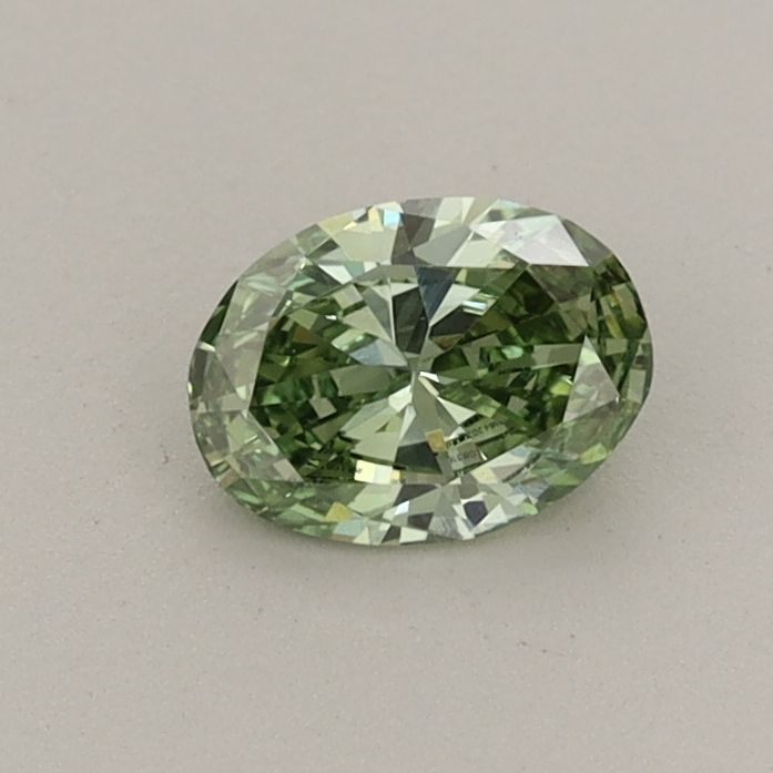 0.41 CT Fancy Vivid Green OVAL