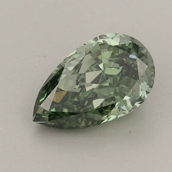 0.8 CT Fancy Vivid Green PEAR