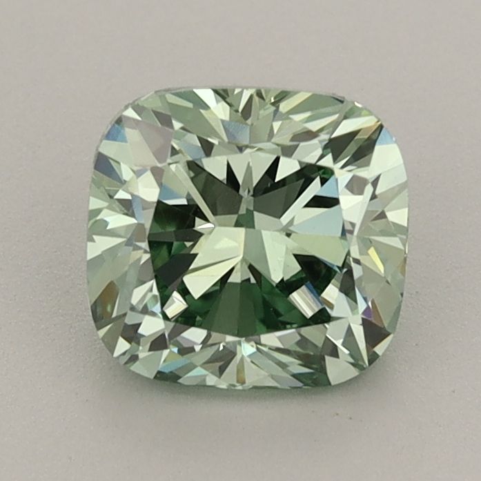 1.3 CT Fancy Vivid Green CUSHION MODIFIED