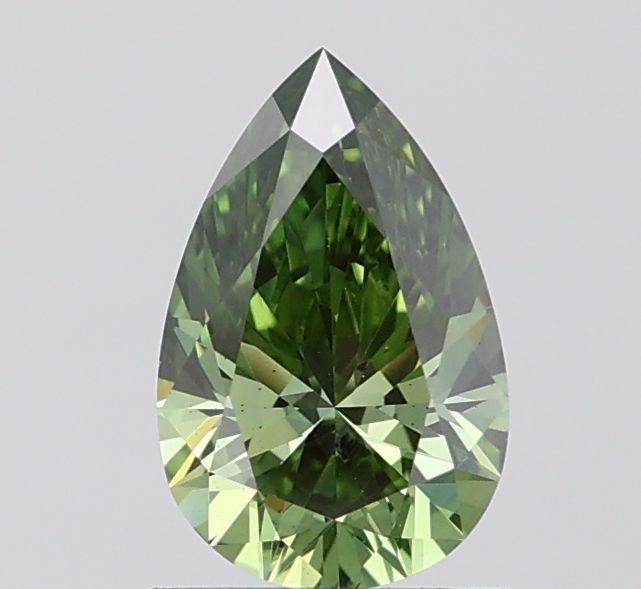 0.99 CT Fancy Vivid Green PEAR