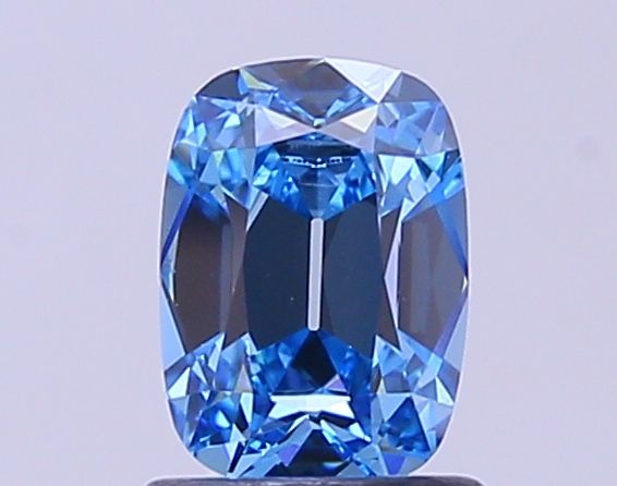 1.04 CT Fancy Vivid Blue CUSHION BRILLIANT