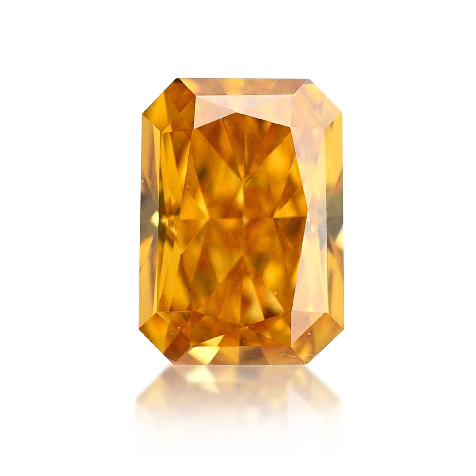 Diament 0.3 ct Fancy Vivid Yellow Orange/VS2