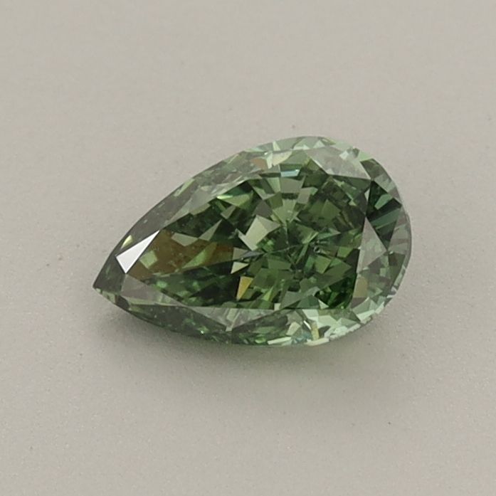 0.49 CT Fancy Vivid Green PEAR