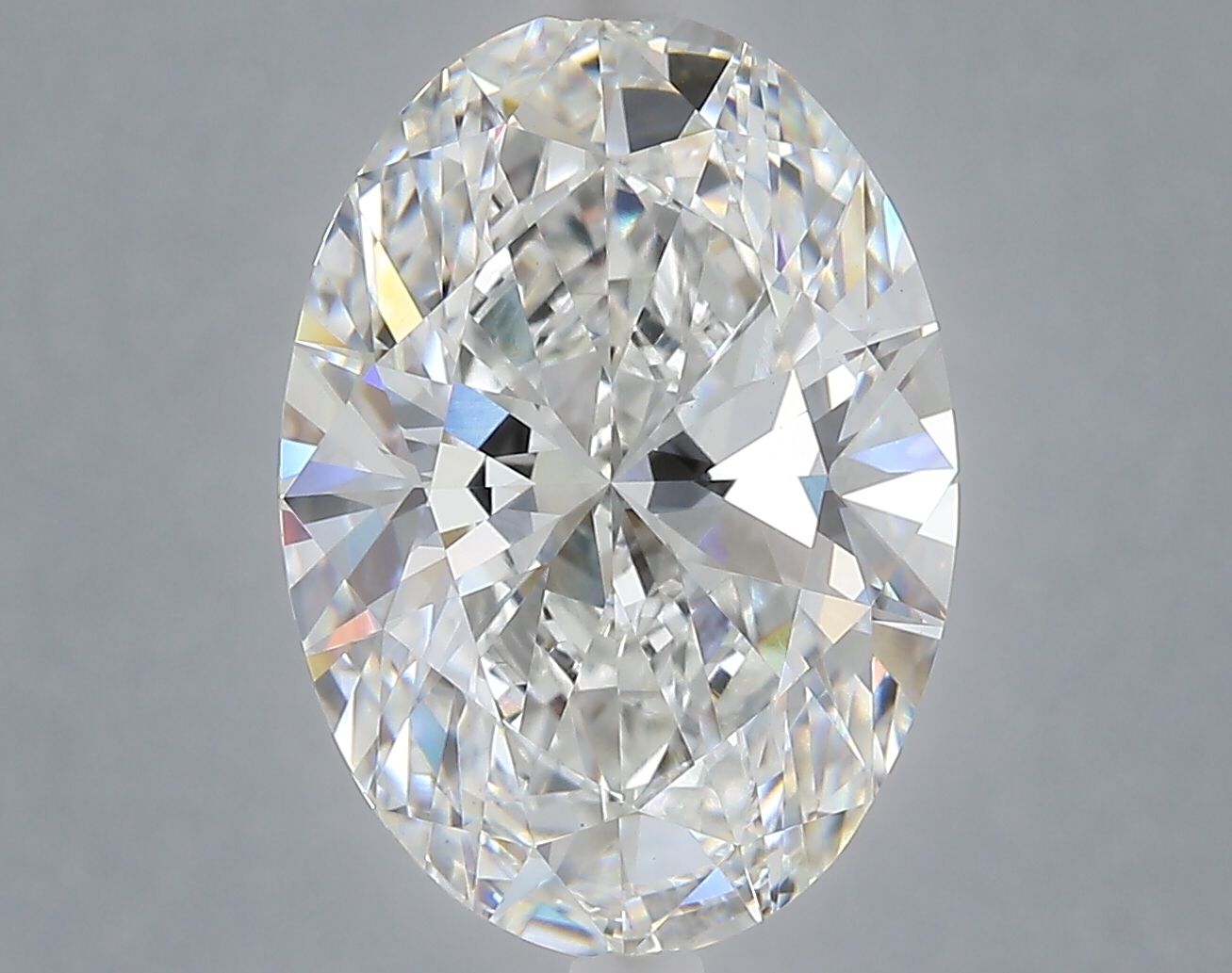6.02 ct. oval Lab Grown Diamond front image