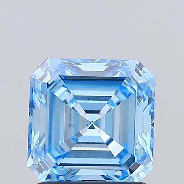 1.02 CT Fancy Vivid Blue ASSCHER