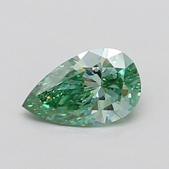 0.4 CT Fancy Vivid Green PEAR