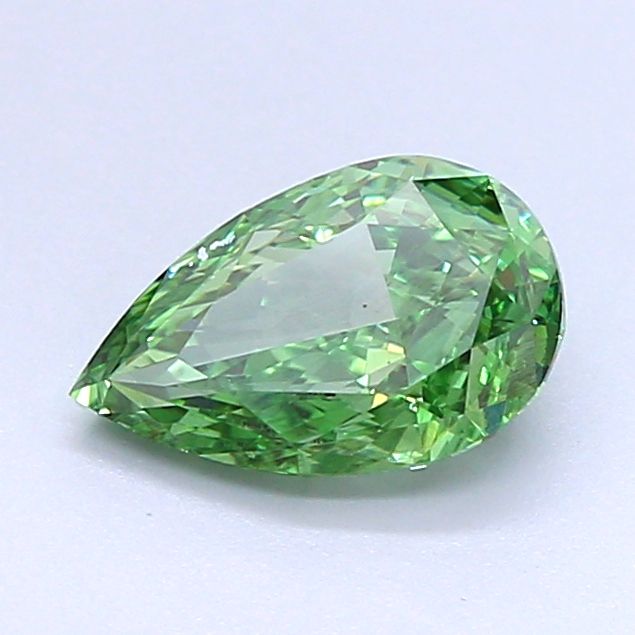 1.1 CT Fancy Vivid Green PEAR