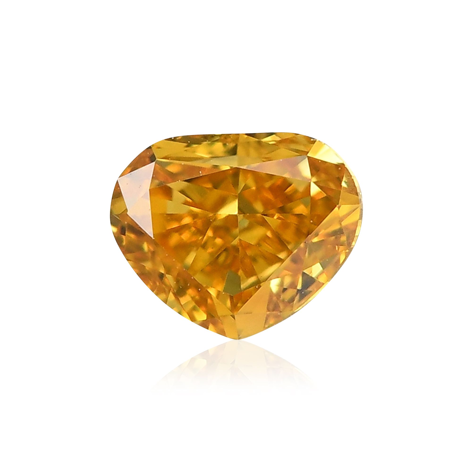 Diament 0.38 ct Fancy Vivid Orangey Yellow/VS1