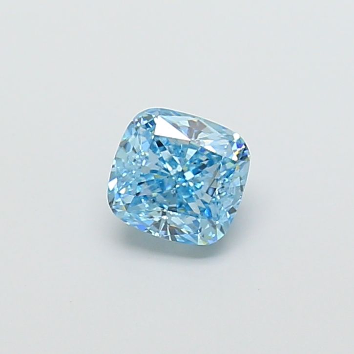 1.52 CT Fancy Vivid Blue CUSHION MODIFIED