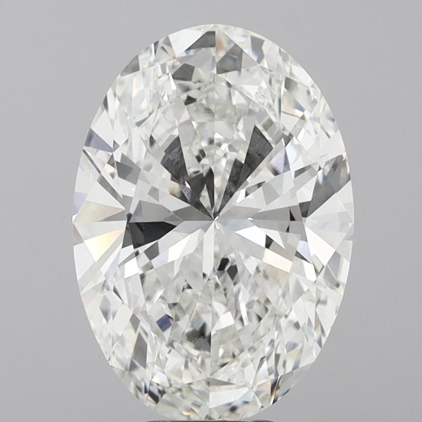 9.30 ct. oval Lab Grown Diamond front image