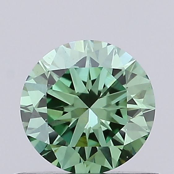 0.54 CT Fancy Vivid Green ROUND