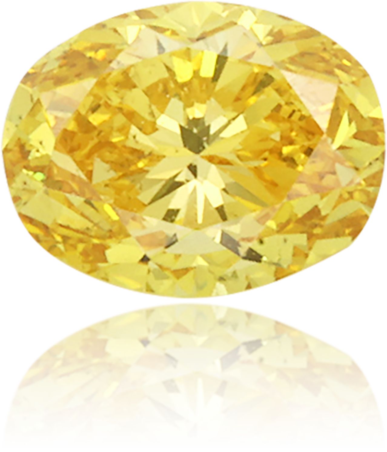 Diament 0.47 ct Fancy Vivid Orangey Yellow/SI1
