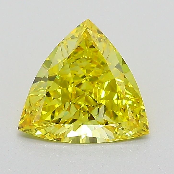 0.87 CT Fancy Vivid Yellow TRIANGULAR
