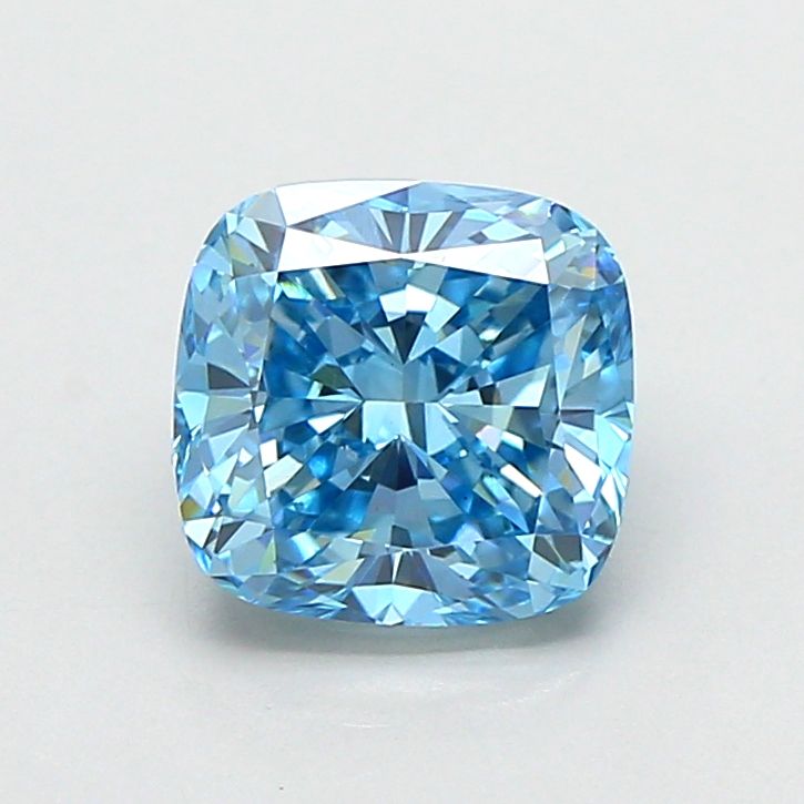 1.82 CT Fancy Vivid Blue CUSHION MODIFIED
