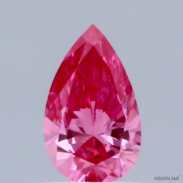 0.33 CT Fancy Vivid Pink PEAR