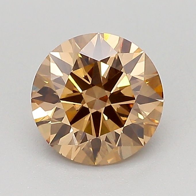 1.02 CT Fancy Light Brown ROUND