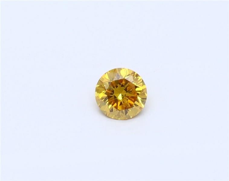Diament 0.15 ct Faint Orange/I1