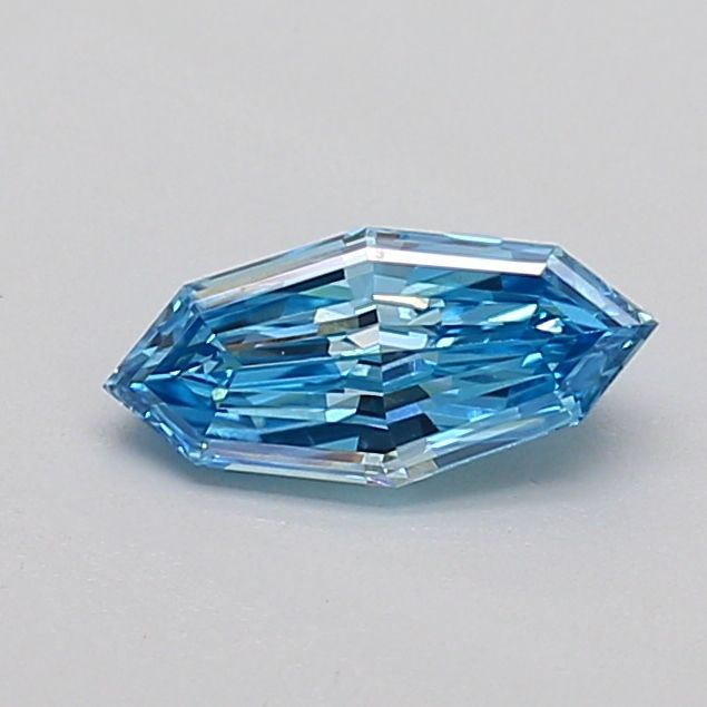 0.49 CT Fancy Vivid Blue OCTAGONAL