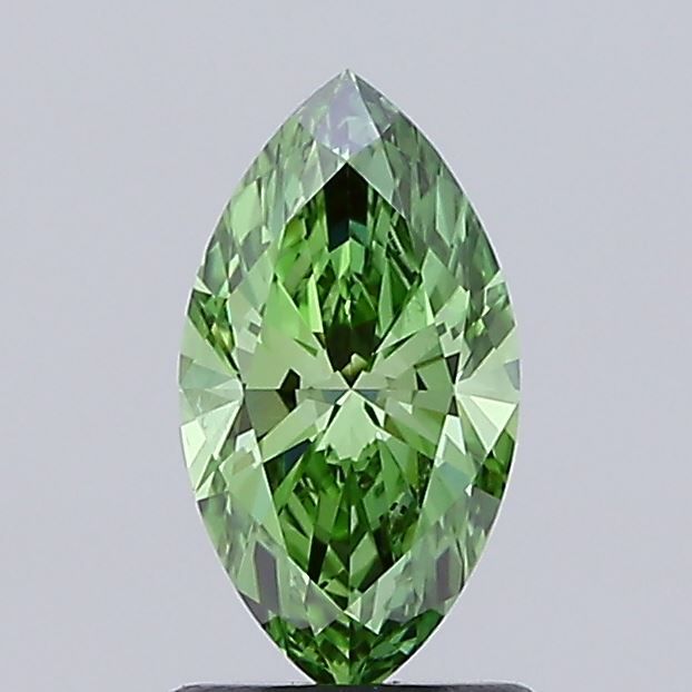 1.02 CT Fancy Vivid Green MARQUISE