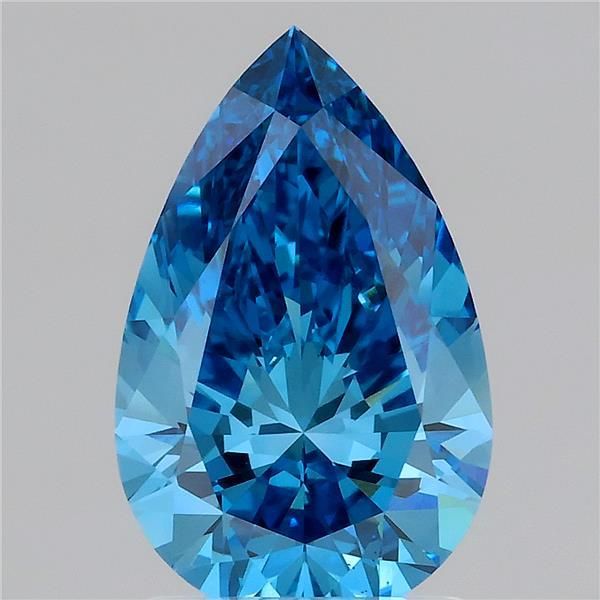 1.81 CT Fancy Vivid Blue PEAR
