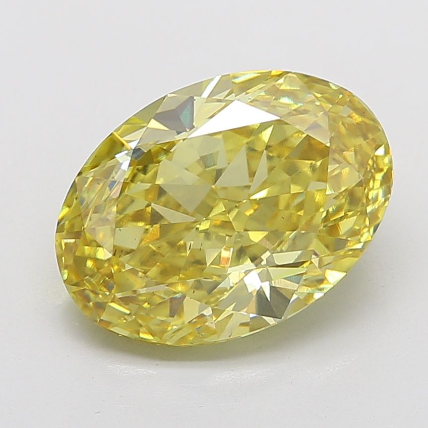 1.52 CT Fancy Intense Yellow CUSHION MODIFIED