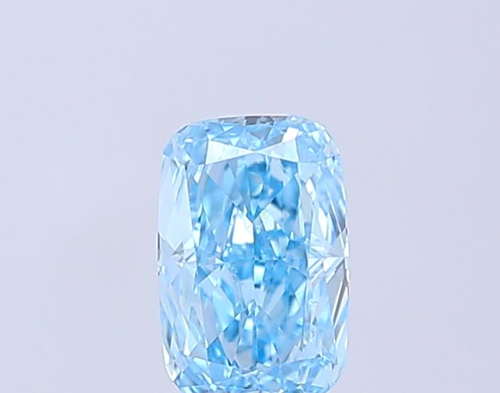 0.98 CT Fancy Vivid Blue CUSHION MODIFIED
