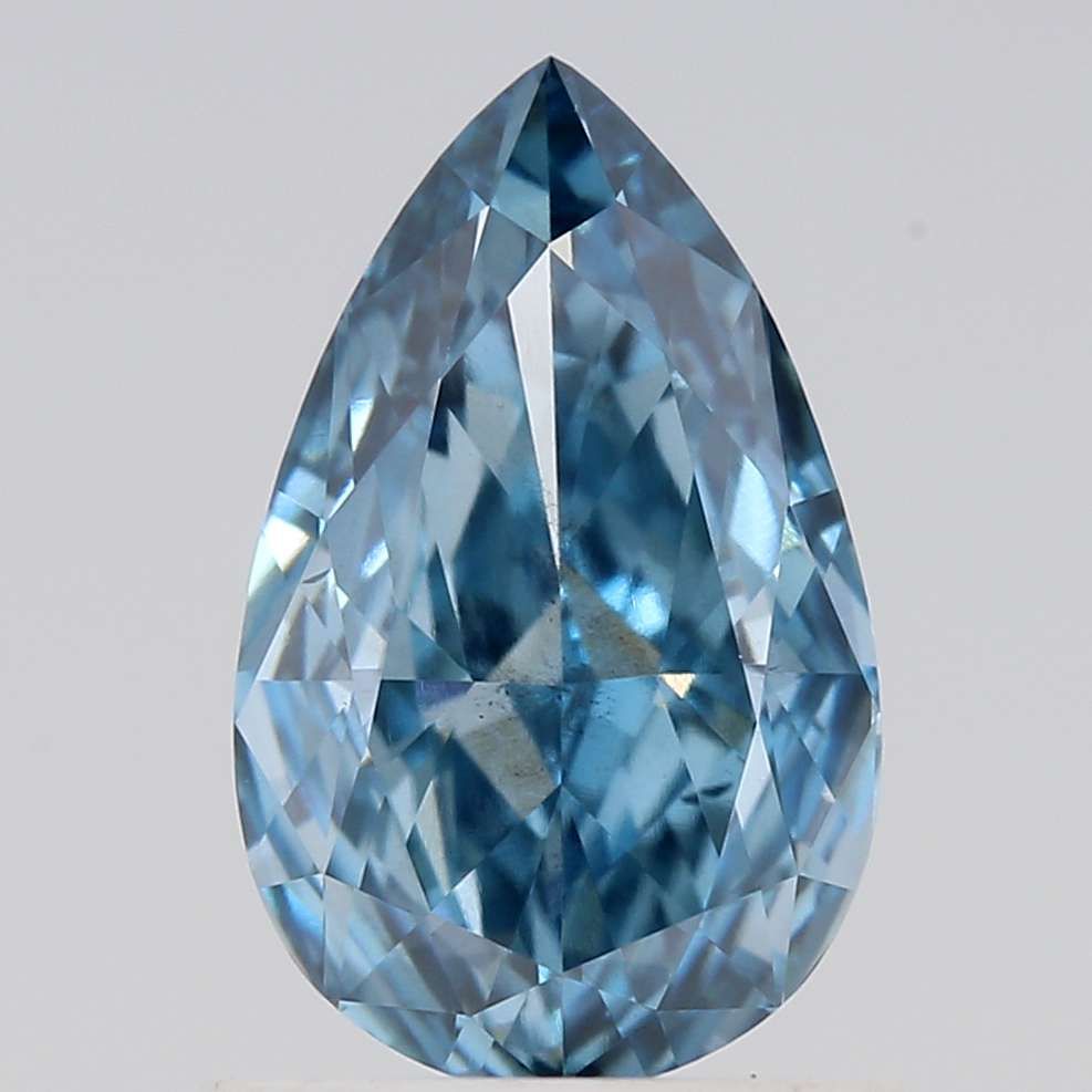 1.0 CT Fancy Vivid Blue PEAR