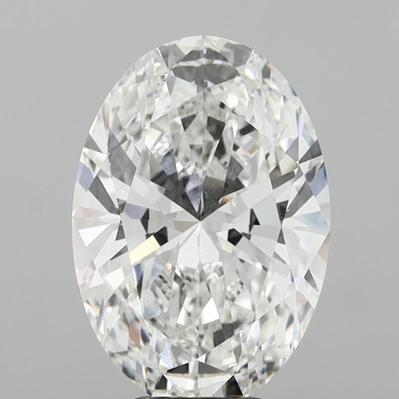 6.10 ct. oval Lab Grown Diamond front image