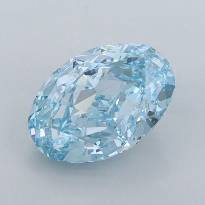 1.08 CT Fancy Vivid Blue OVAL