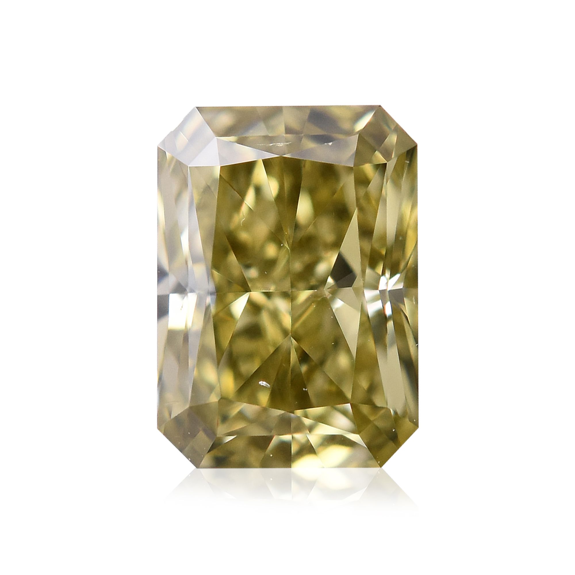 Diament 0.59 ct Fancy Deep Brownish Greenish Yellow/SI1