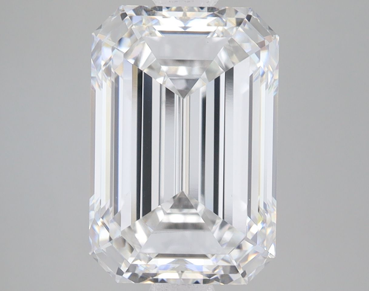 6.09 ct. emerald Lab Grown Diamond front image