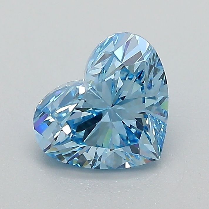 1.1 CT Fancy Vivid Blue HEART