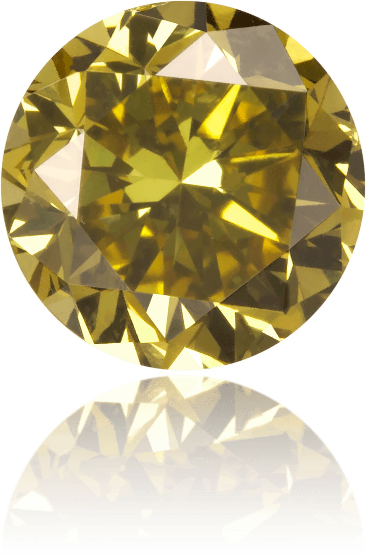 Diament 0.77 ct Fancy Intense Brownish Greenish Yellow/VS2